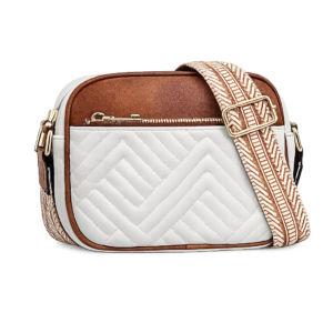 Crossbody Bag for Women (Biege and Brown)